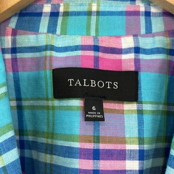 Talbots MADRAS Sunshine Blazer Double-Button Size 6 - Picture 11 of 14